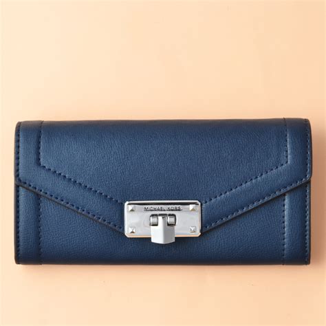 navy michael kors wallet kinsley